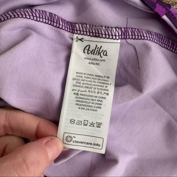 Adika retro hippie floral halter tank top bodysuit in purple - XS NWTs - Picture 9 of 9